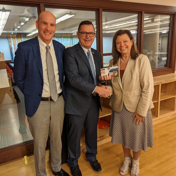 David McMorries with Ed Feser and Andrea Ballinger