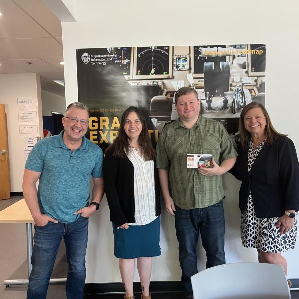 Nathan Power with Dion Baird, Amy McLaughlin and Andrea Ballinger