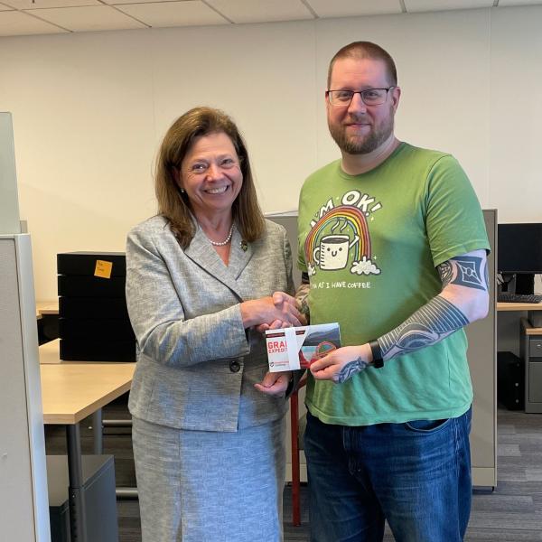 Ben Shields with Andrea Ballinger