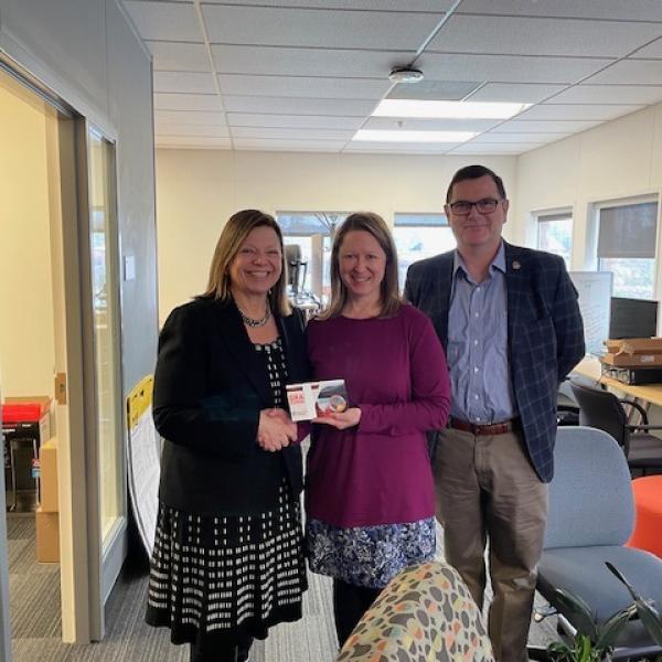 Andrea Ballinger, Marjorie McLagan and David McMorries